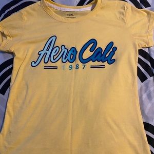 Aero tee shirt, yellow